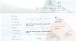 Desktop Screenshot of harmonywellness.ch